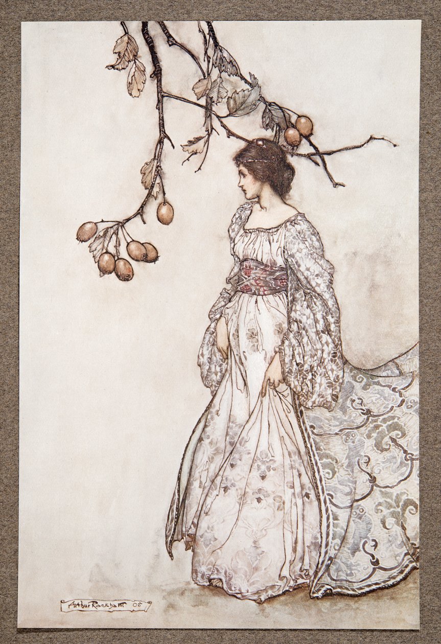 Näyttää todella epätanssiselta .., J M Barrien (1860 - 1937), pub, kirjoittaja Peter Pan Kensington Gardensista. 1906 tekijältä Arthur Rackham