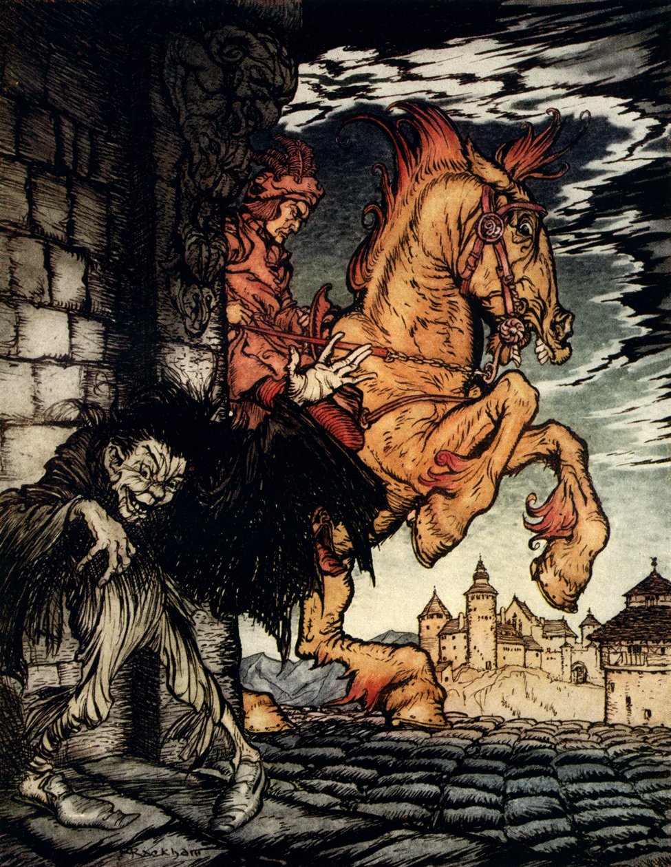 Edgar Allan Poen Metzengerstein tekijältä Arthur Rackham