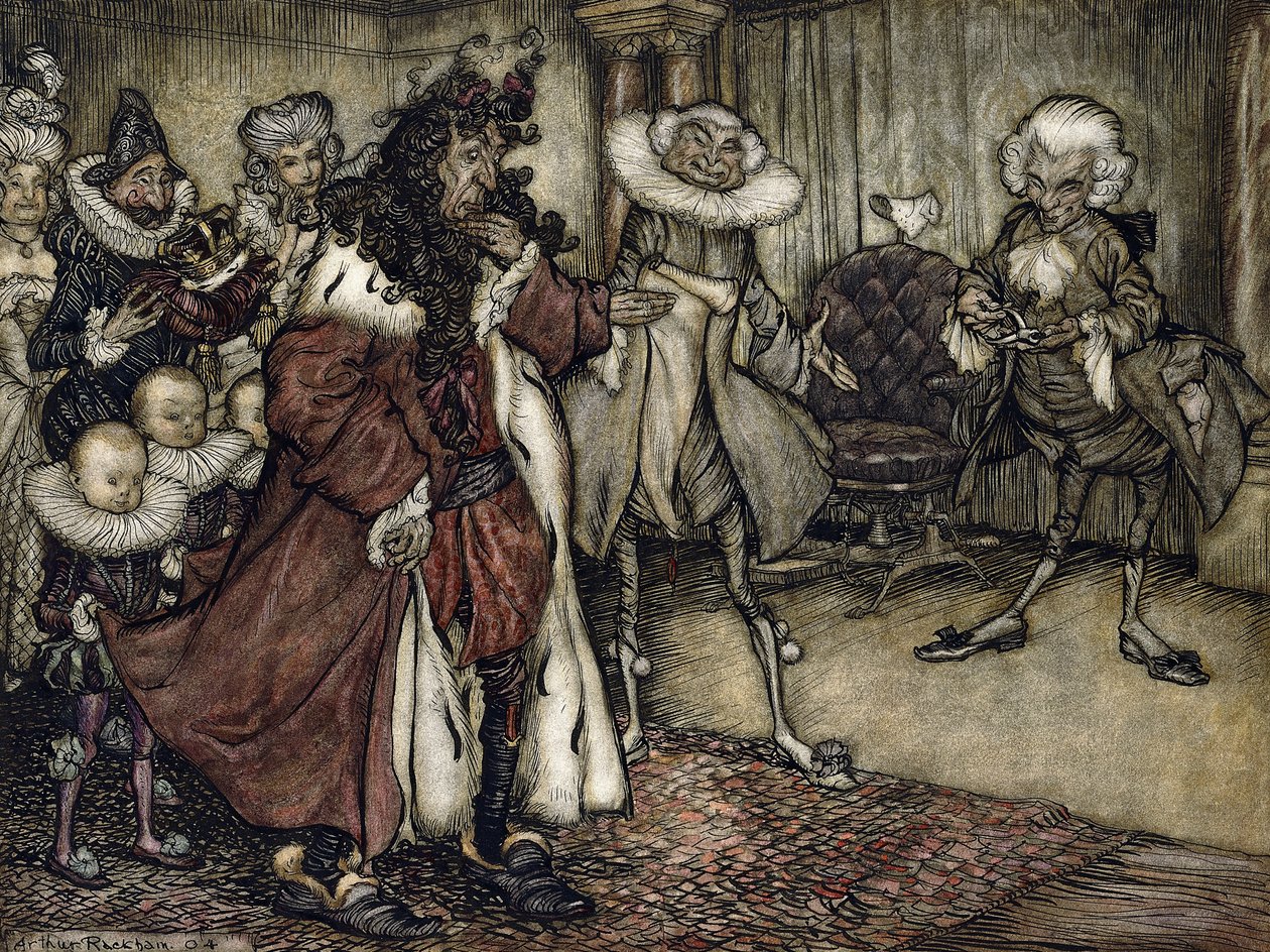 Kuninkaan valmistaminen, tekijältä Arthur Rackham
