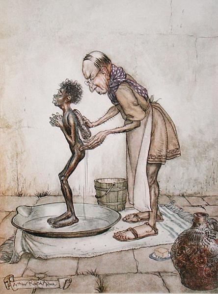 The Blackamoor, kuvitus teoksesta Aesop