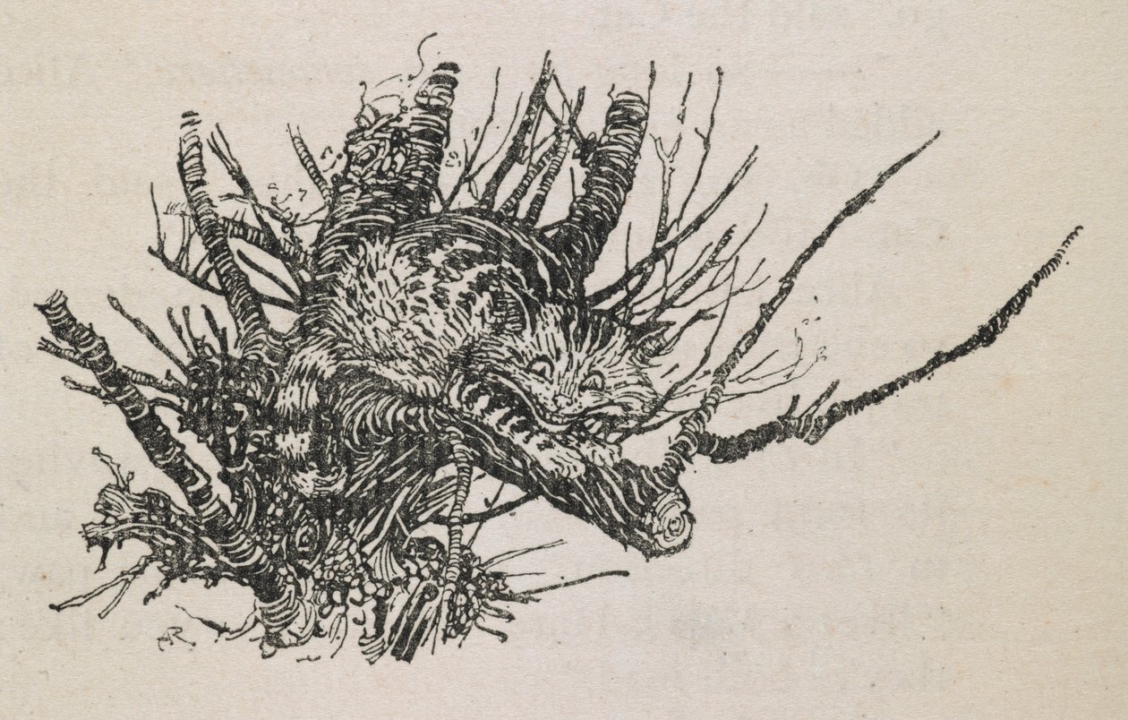 Cheshiren kissa puussa tekijältä Arthur Rackham