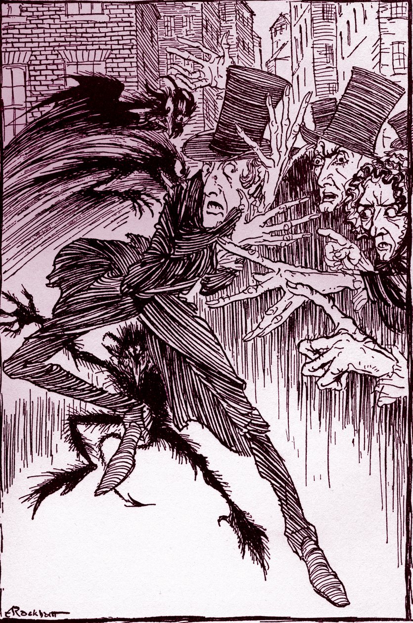 Edgar Allan Poen The Imp of the Pervers tekijältä Arthur Rackham
