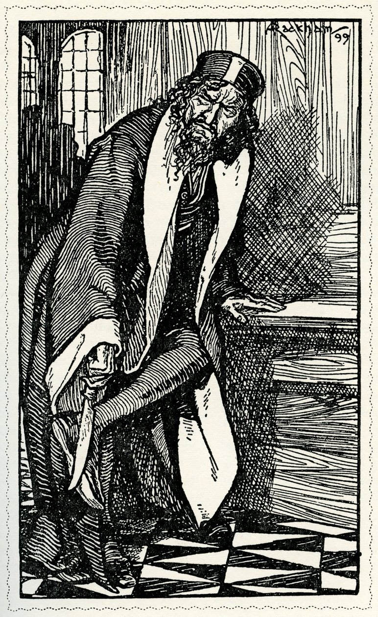 William Shakespearen Venetsian kauppias tekijältä Arthur Rackham