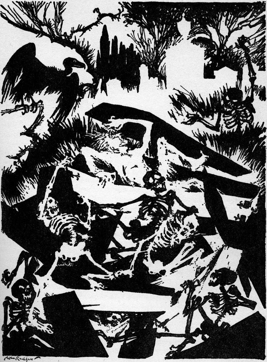 Edgar Allan Poen "Ennenaikainen hautaaminen". tekijältä Arthur Rackham