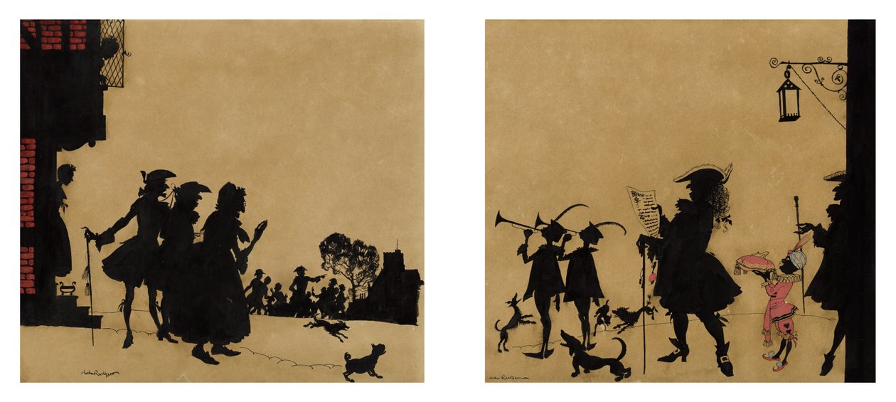 Die Verkündigung [aus Aschenputtel] tekijältä Arthur Rackham