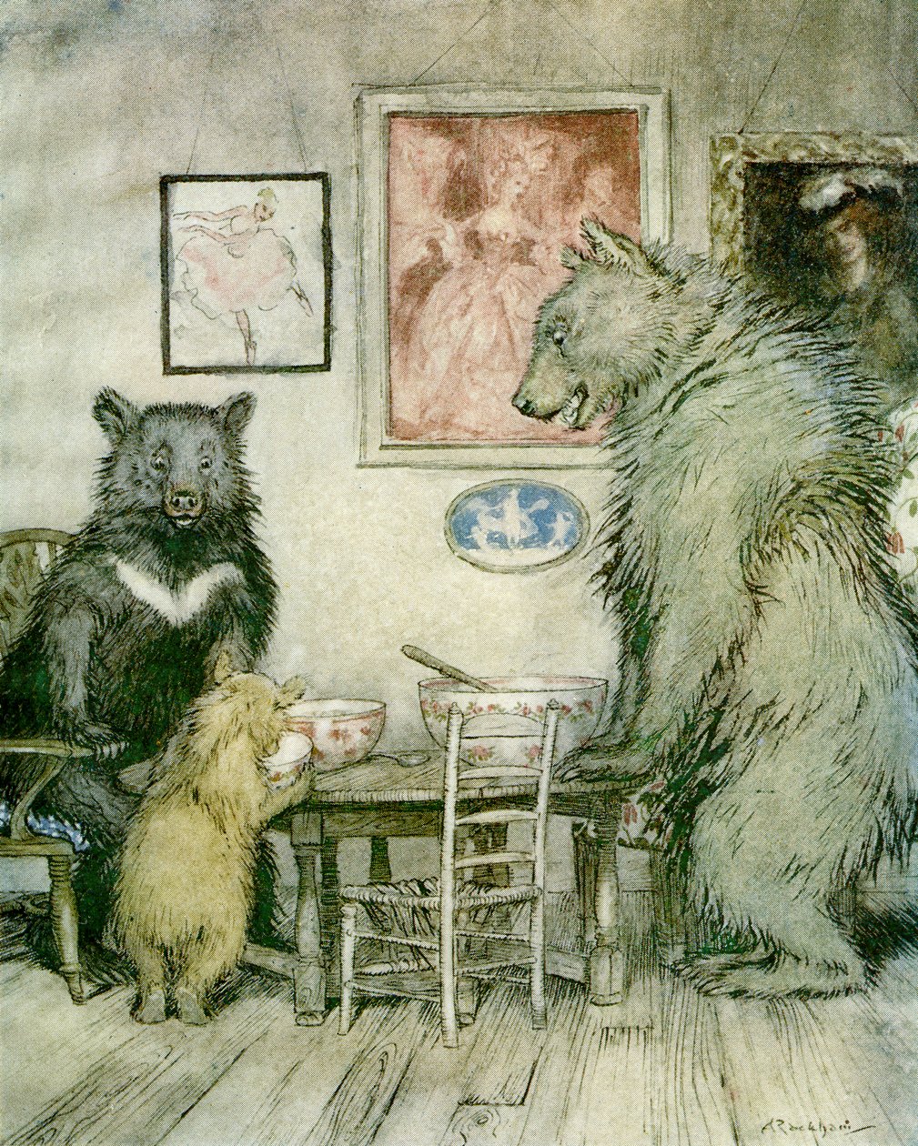 Kolme karhua tekijältä Arthur Rackham