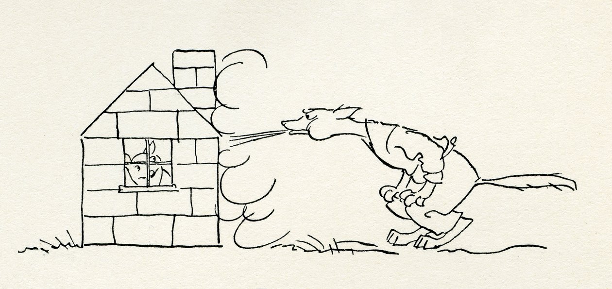 Kolme pientä porsasta tekijältä Arthur Rackham