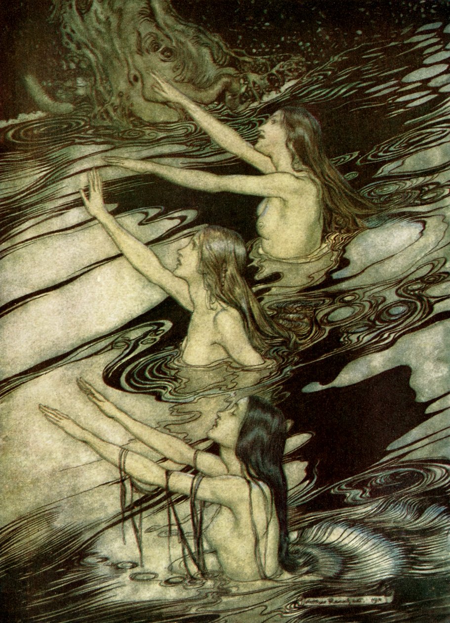 Jumalien hämärä Göttterdämmerung tekijältä Arthur Rackham