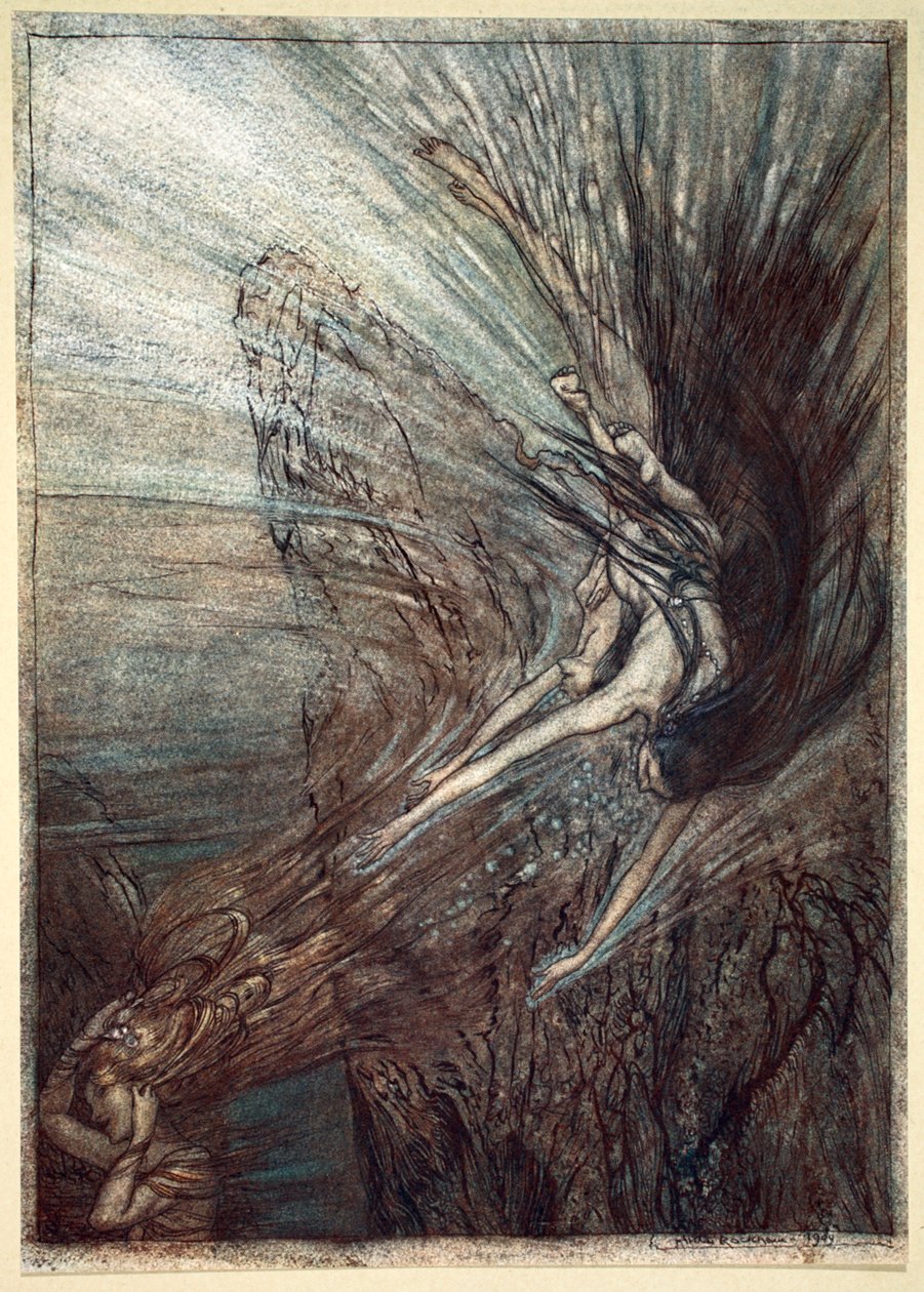 "Rein-neitojen ilonpito", 1910. tekijältä Arthur Rackham