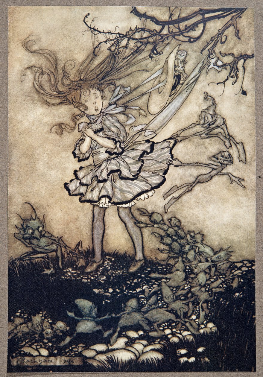 He tekevät sinulle varmasti pahaa .., J M Barrien (1860 - 1937), pub, kirjoittaja Peter Pan Kensington Gardensista. 1906 tekijältä Arthur Rackham