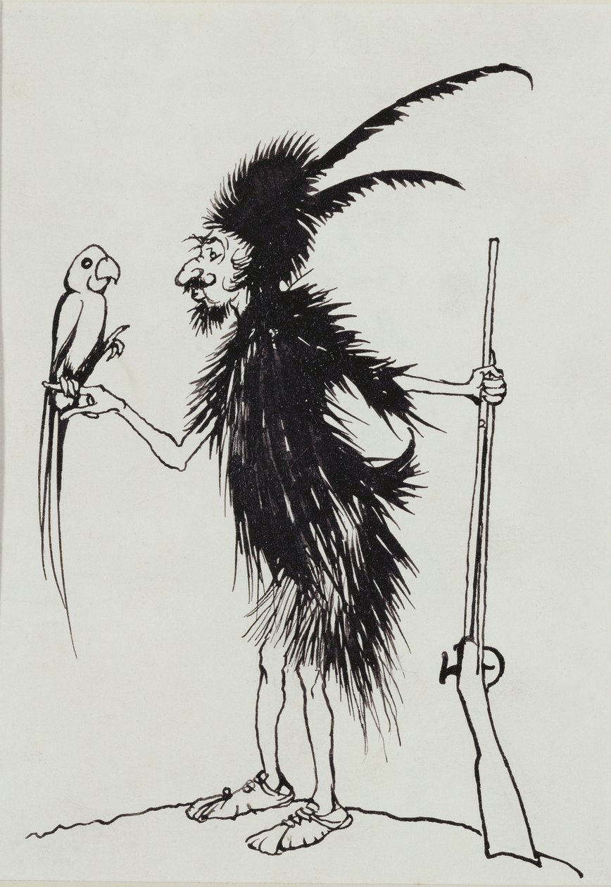 Ting-a-Ting Tang Köyhä vanha Robinson Crusoe tekijältä Arthur Rackham