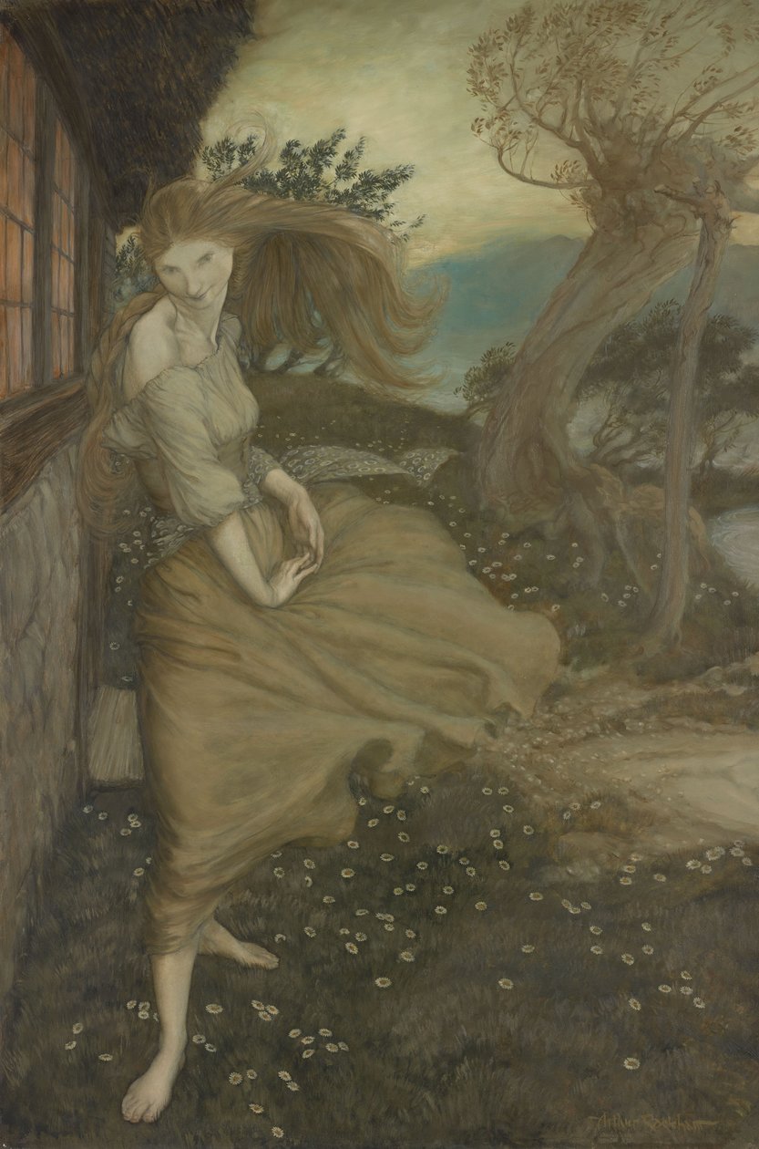 Undine ikkunassa tekijältä Arthur Rackham