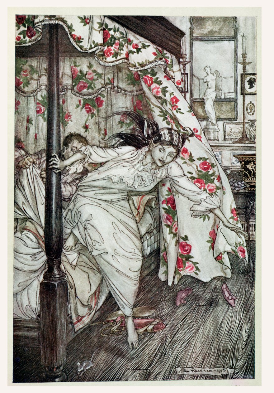 Venus ja kissa, kuvitus teoksesta "Aesop