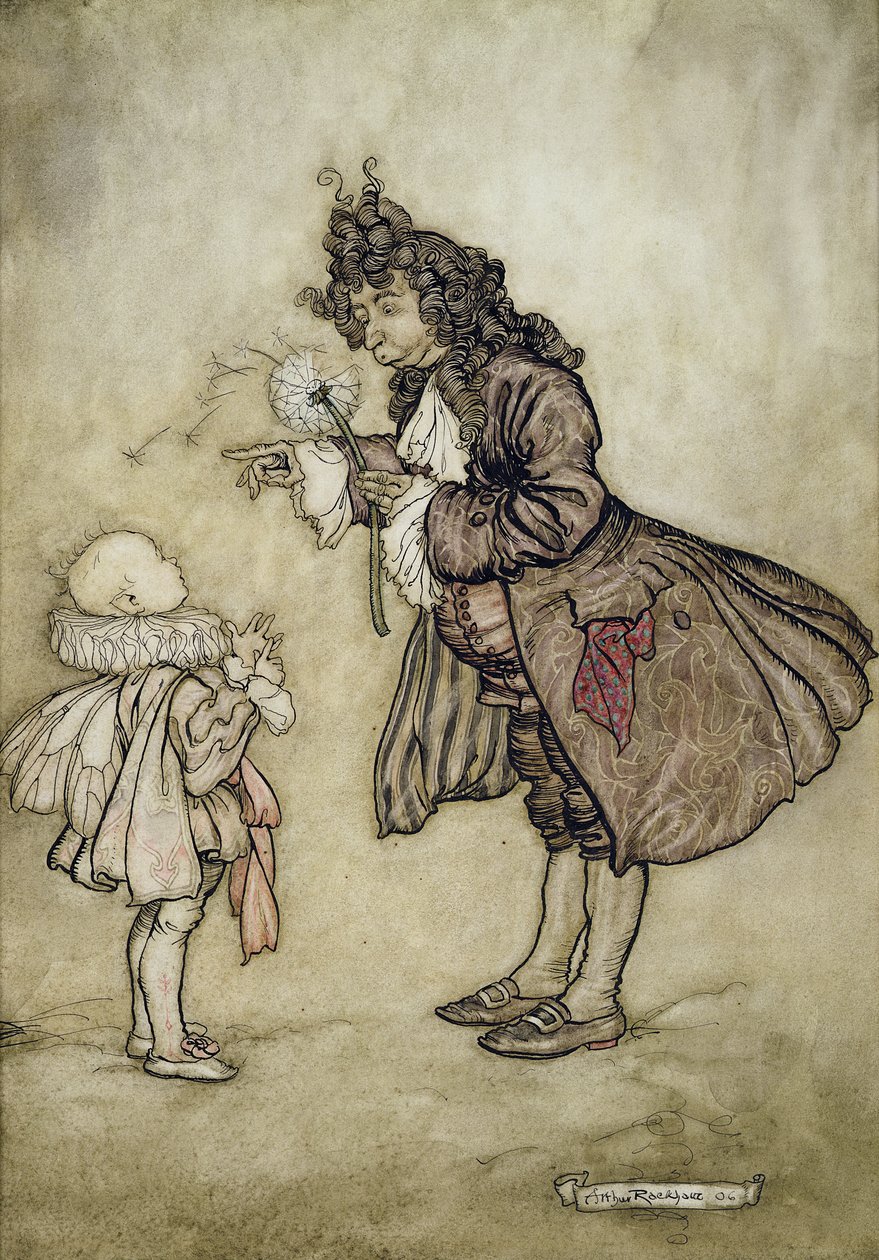 Huonekalut ja erilaiset esineet 1100- ja 1300-luvuilta tekijältä Arthur Rackham