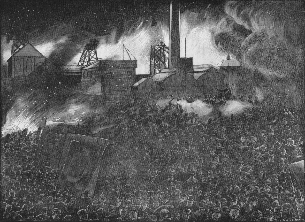 Featherstone-mellakat: sotilaat ampuivat ihmisiä, 1893 1906 tekijältä Arthur Salmon