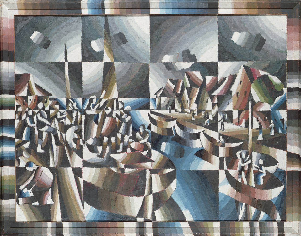 Satamakuva, 1921 tekijältä Arthur Segal