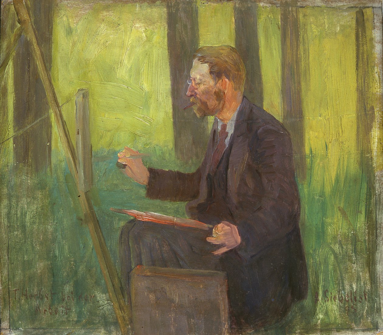 Thomas Herbst (1848-1915) työpaikalla tekijältä Arthur Siebelist