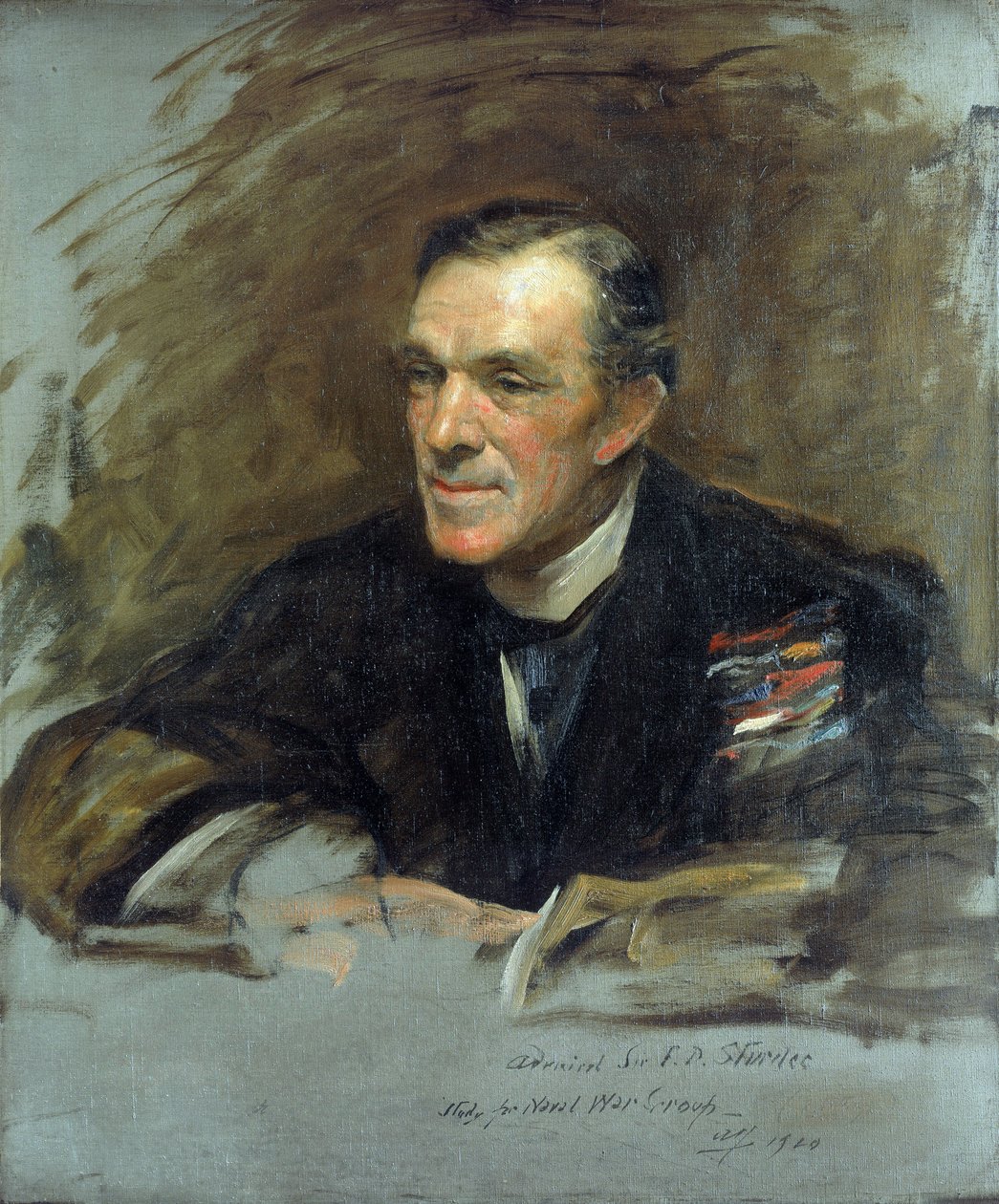 Laivaston amiraalin Sir Frederick Doveton Sturdeen muotokuva tekijältä Arthur Stockdale Cope