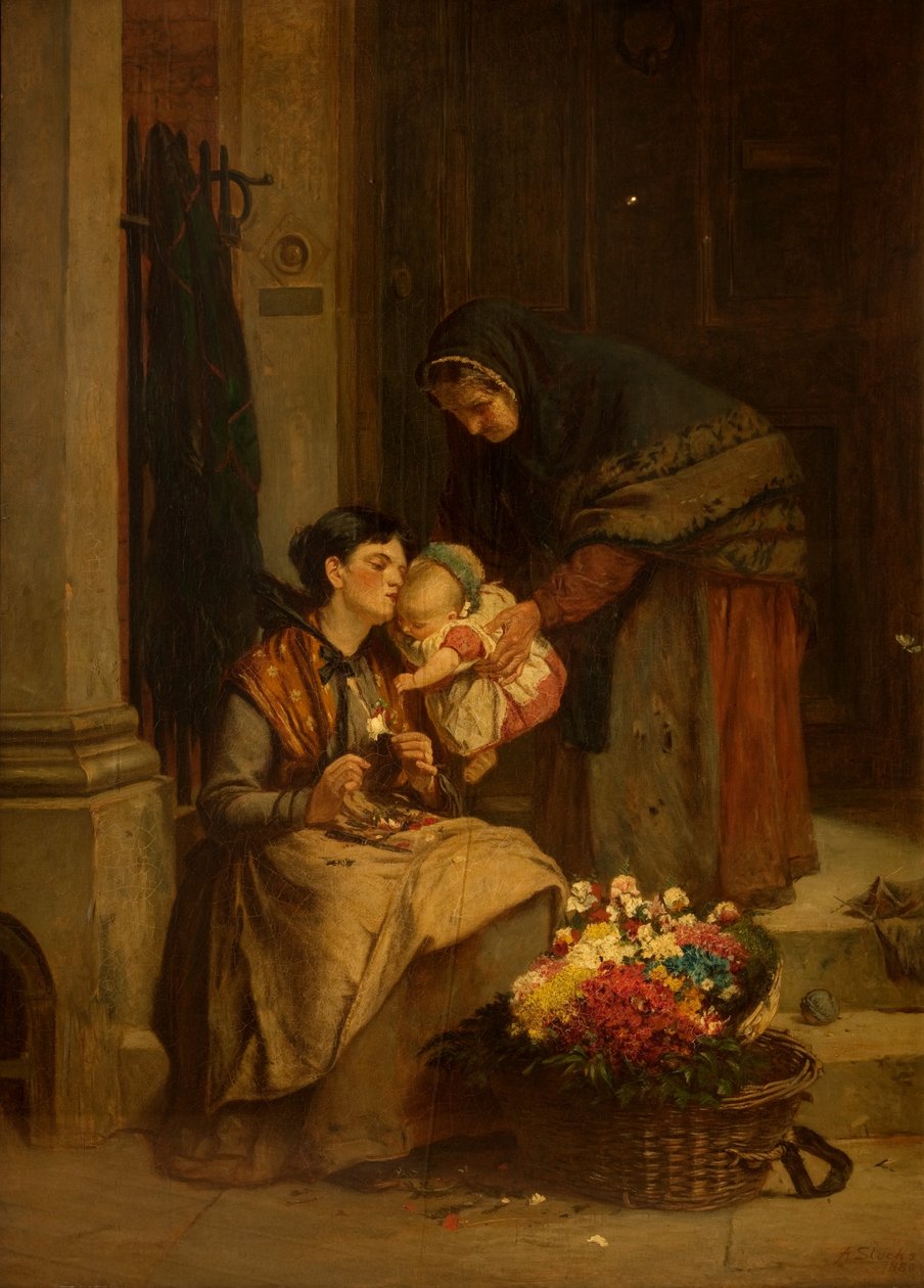Hänen suloisin kukkansa, 1880 tekijältä Arthur Stocks