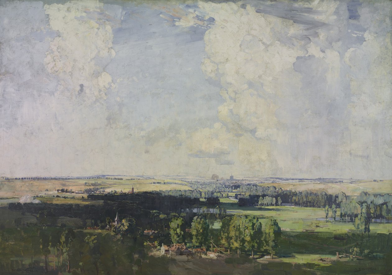 Amiens, lännen avain, 1928 tekijältä Arthur Streeton