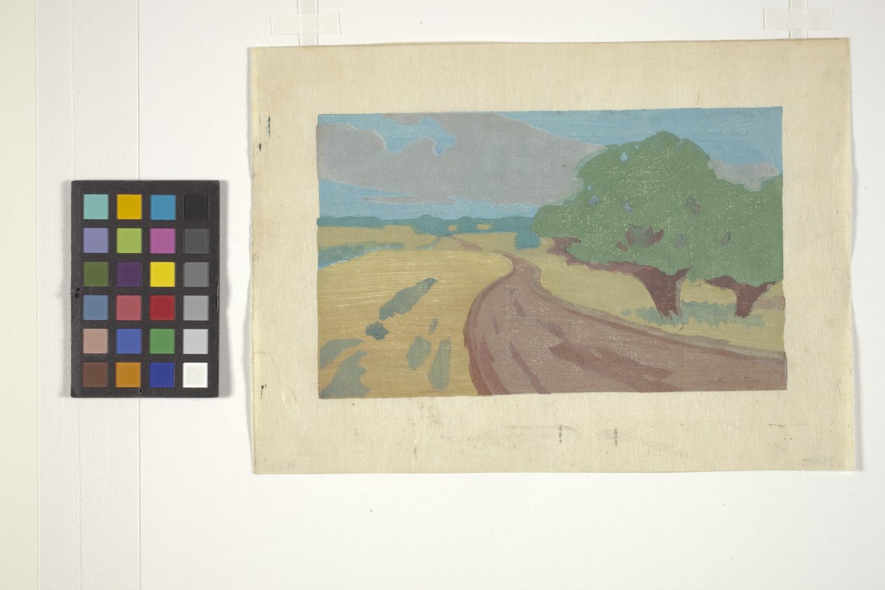Argilla Road (värillinen puupainatus) tekijältä Arthur Wesley Dow