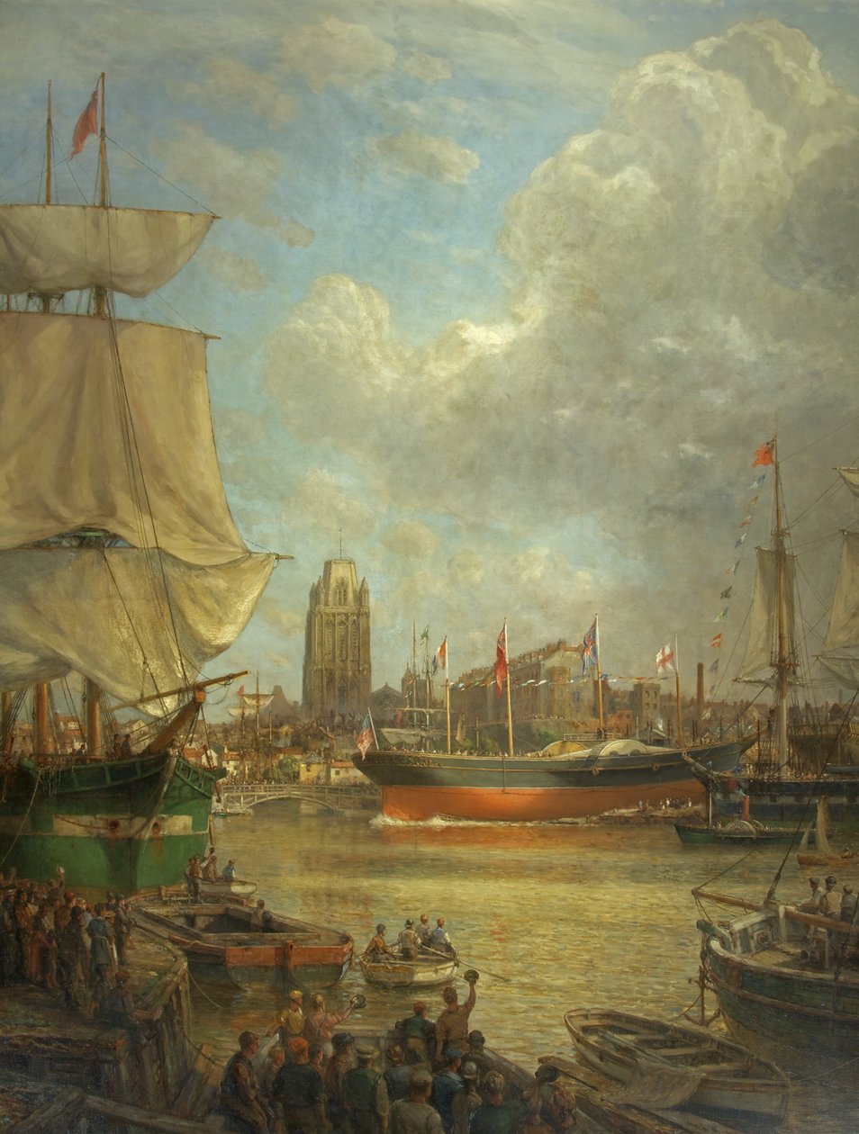 Great Westernin laukaisu vuonna 1837 tekijältä Arthur Wilde Parsons