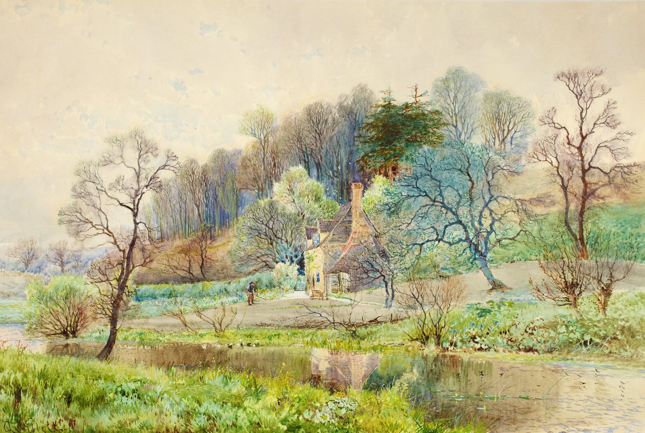 Metsätila, Horsham, Sussex, n. 1880-1900 tekijältä Arthur Willett