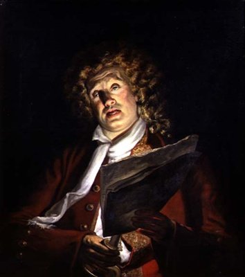 Näyttelijän muotokuva, Charles Dibdin (1745-1814), n. 1810 (öljy kankaalle) tekijältä Arthur William Devis