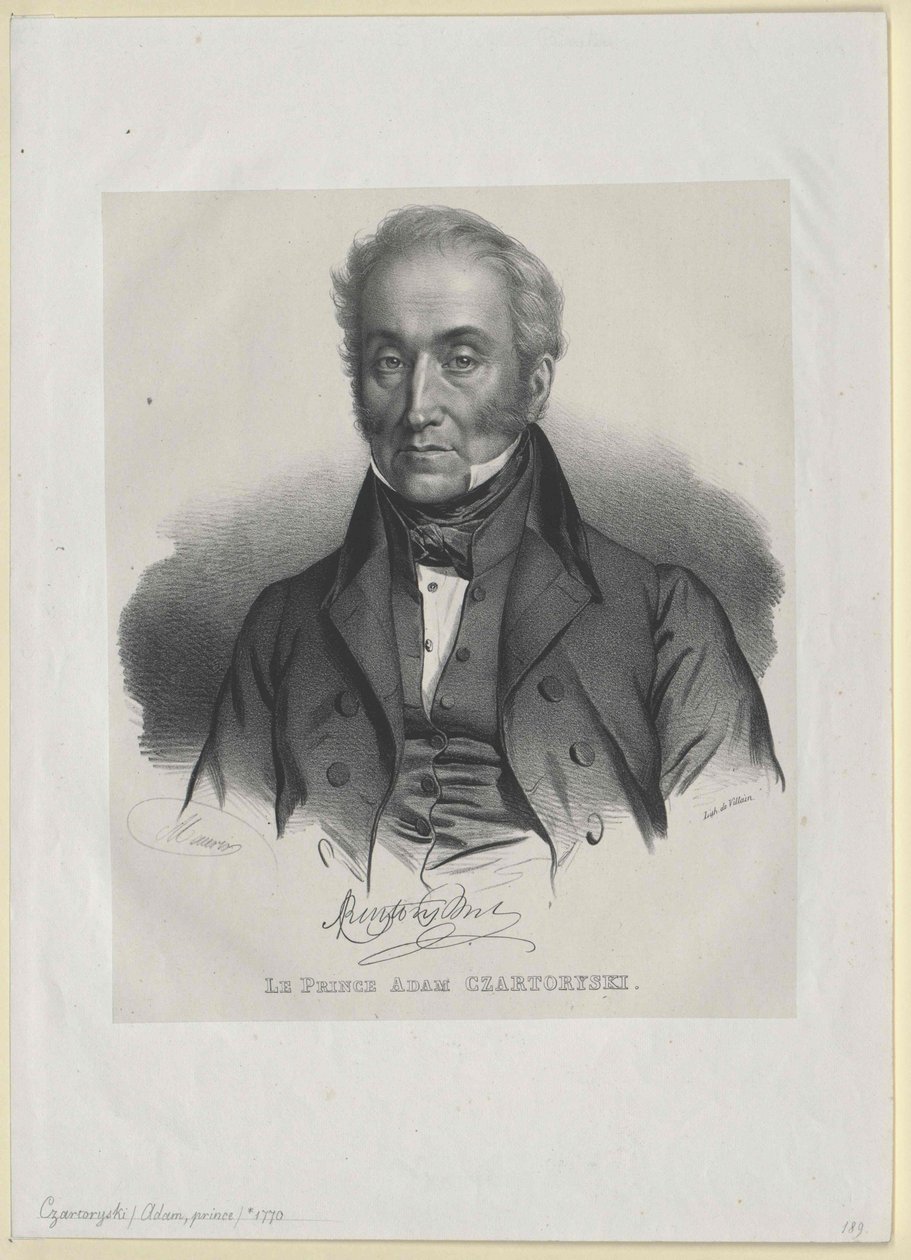 Adam George count Czartoryski (tulosta) tekijältä Artist Unknown