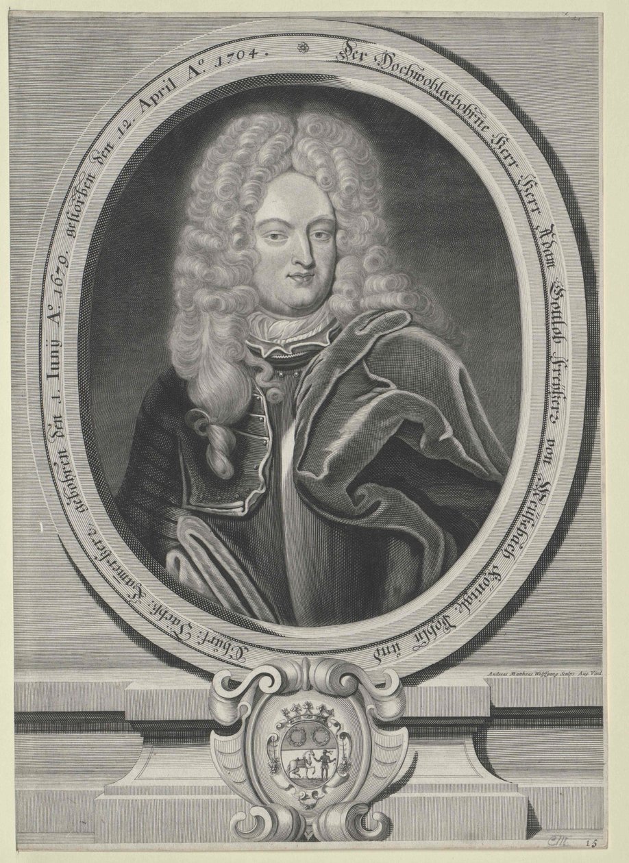 Adam Gottlob Baron Meusebach (tulosta) tekijältä Artist Unknown