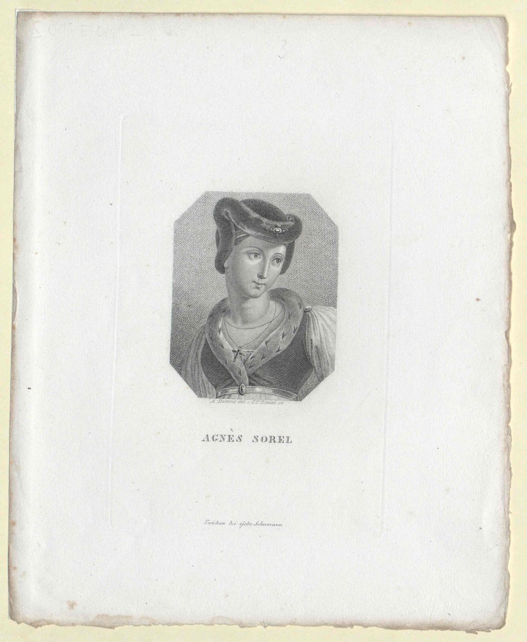 Agnes Sorel (painatus) tekijältä Artist Unknown