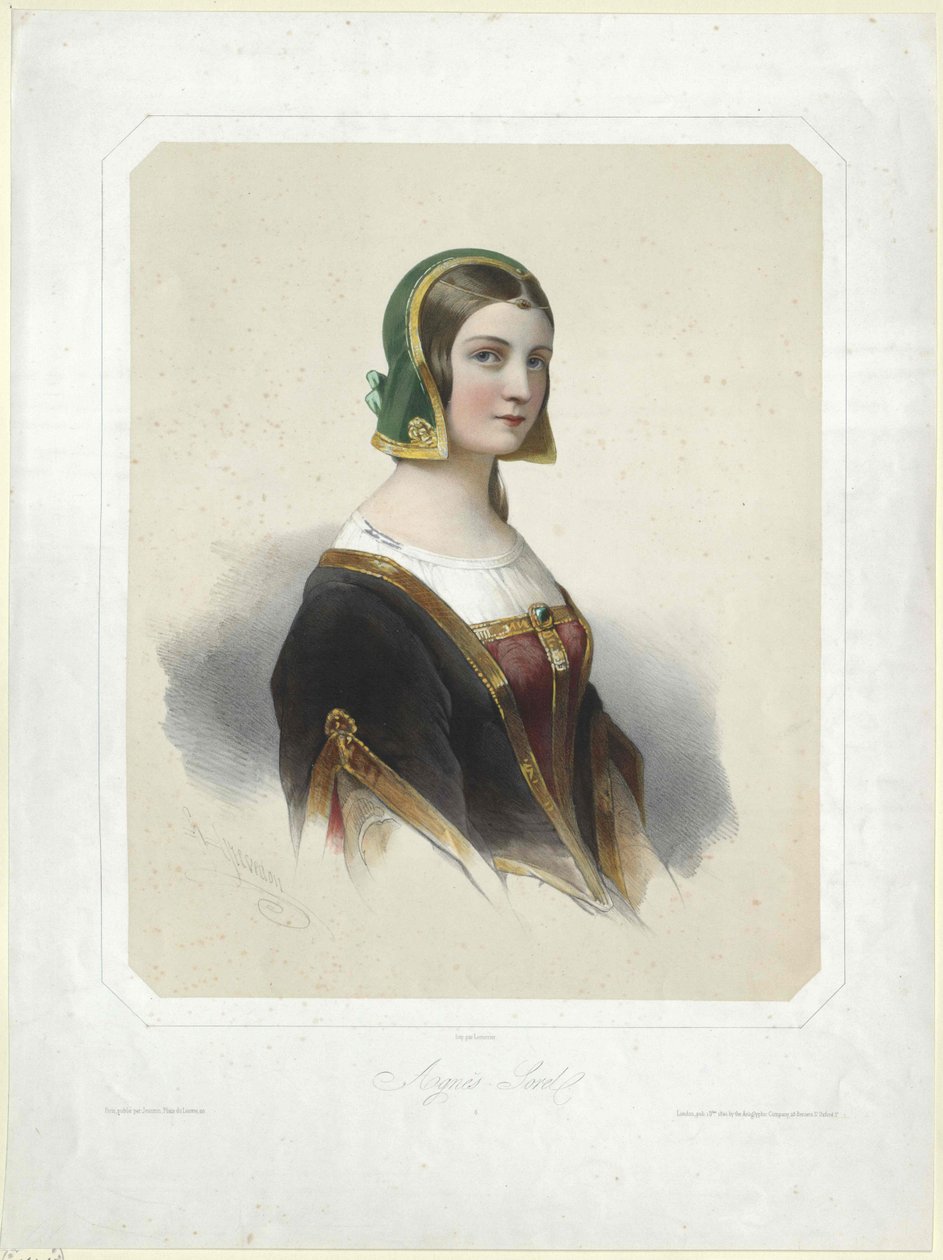 Agnes Sorel (painatus) tekijältä Artist Unknown