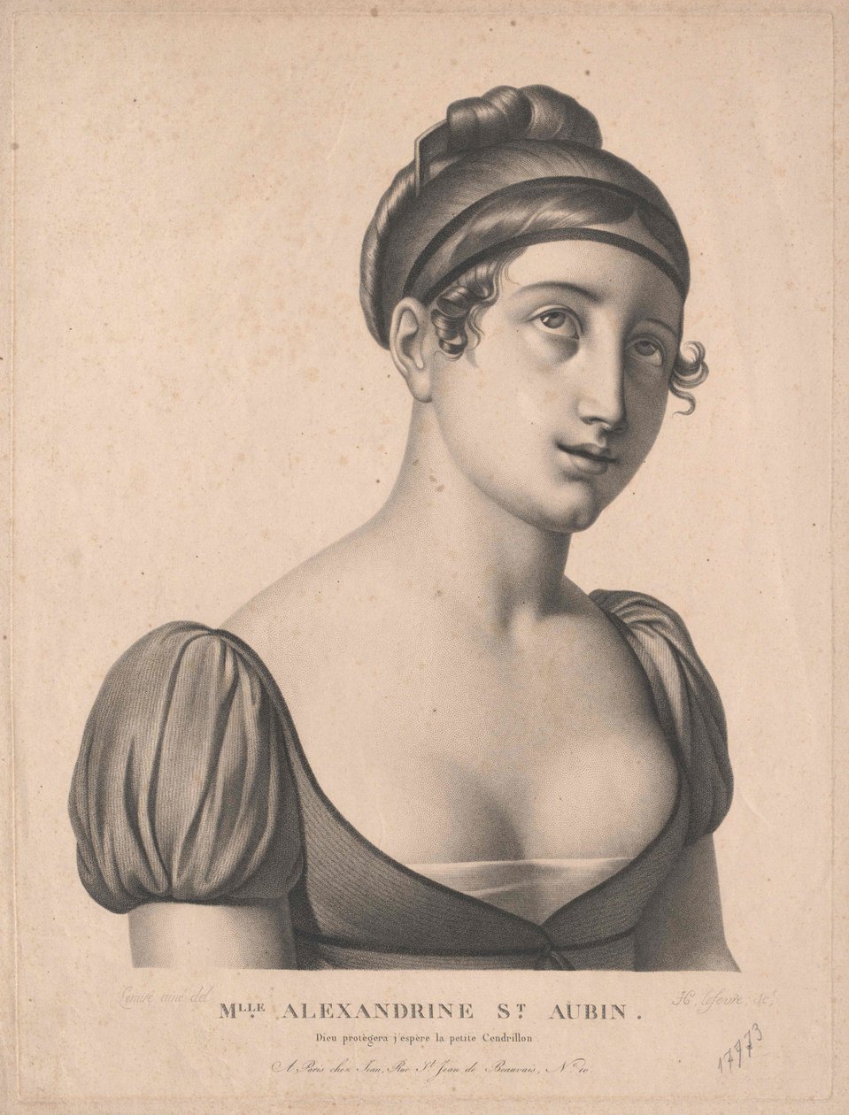 Alexandrine (1793-1867) Saint-Aubin tekijältä Artist Unknown