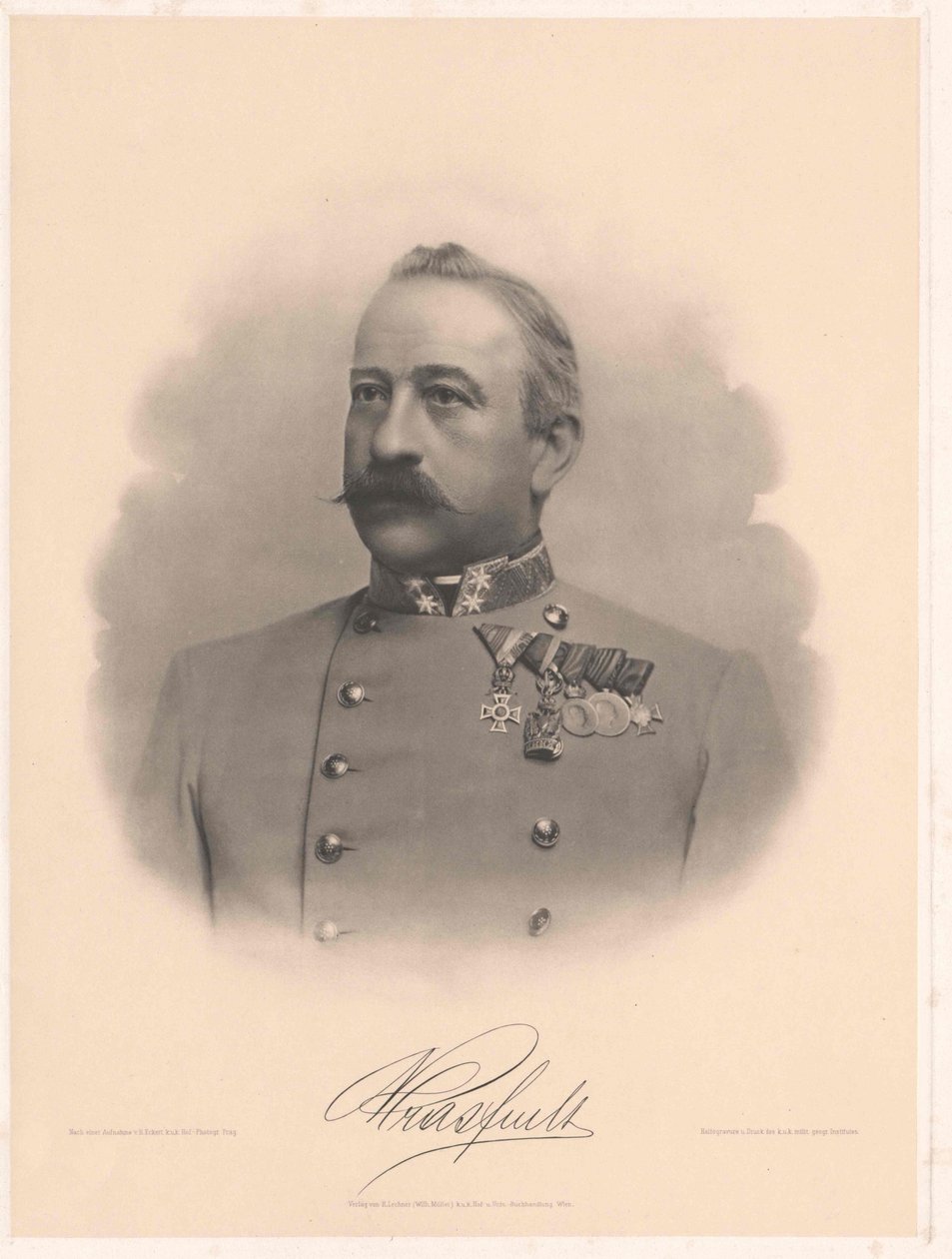 Ambros Ritter von Mras (painettu) tekijältä Artist Unknown