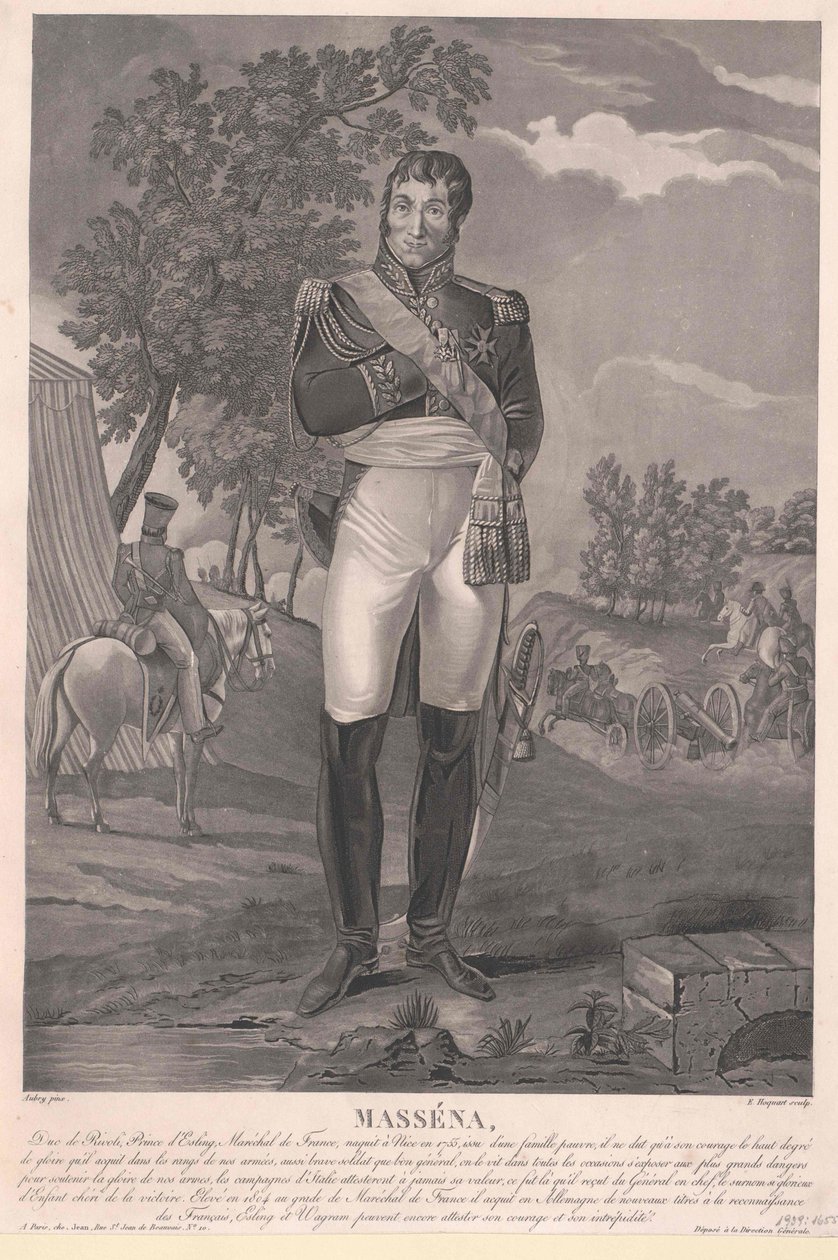 Andre Rivolin herttua Esslingin prinssi Massena tekijältä Artist Unknown