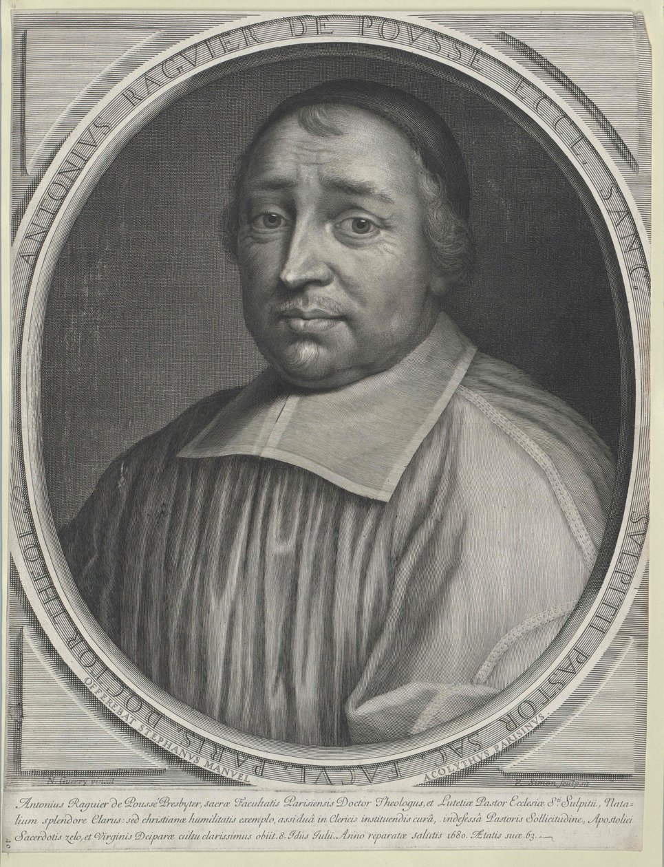 Antoine Raguier de Pouss00000000 (painettu) tekijältä Artist Unknown