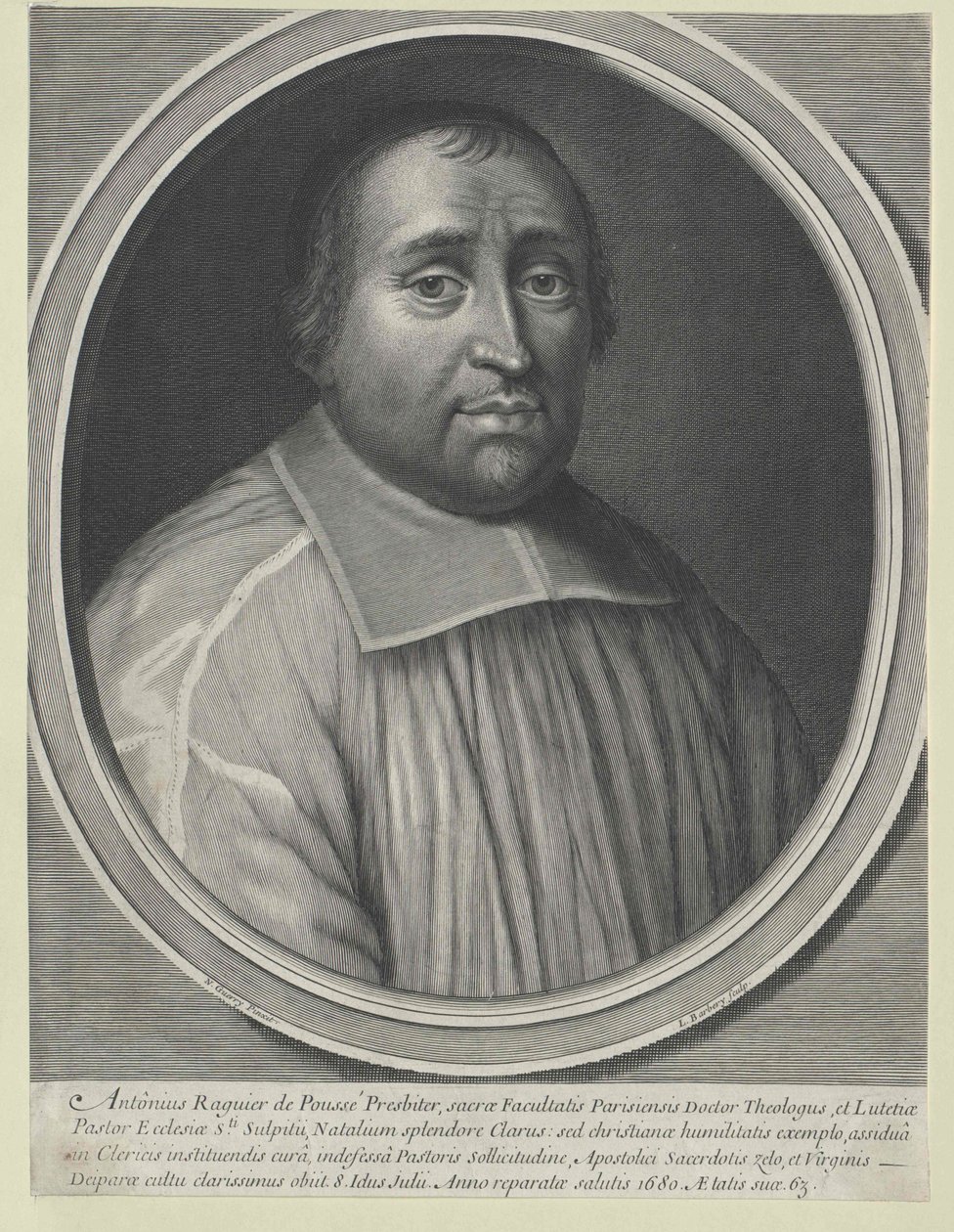Antoine Raguier de Pouss00000000 (painettu) tekijältä Artist Unknown