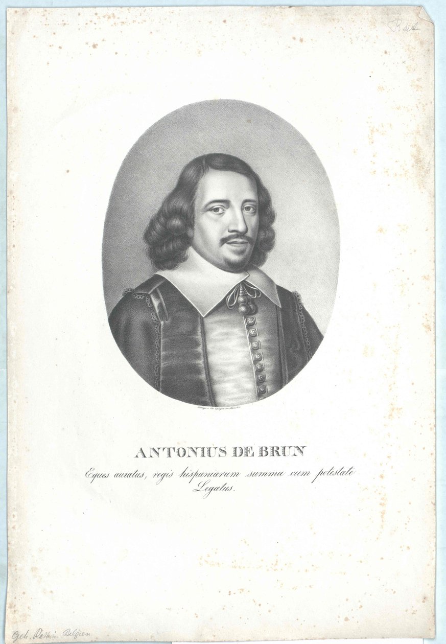 Antoine de Brun (painettu) tekijältä Artist Unknown