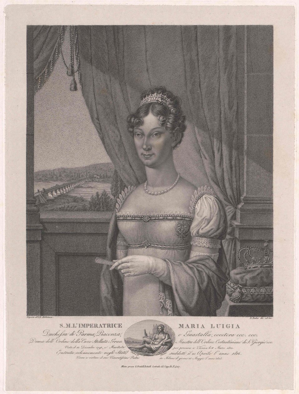 Itävallan arkkiherttuatar (1791-1847) Maria Louisa tekijältä Artist Unknown