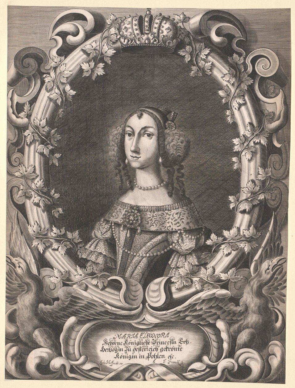Itävallan arkkiherttuatar Eleanor Marie Josefa tekijältä Artist Unknown