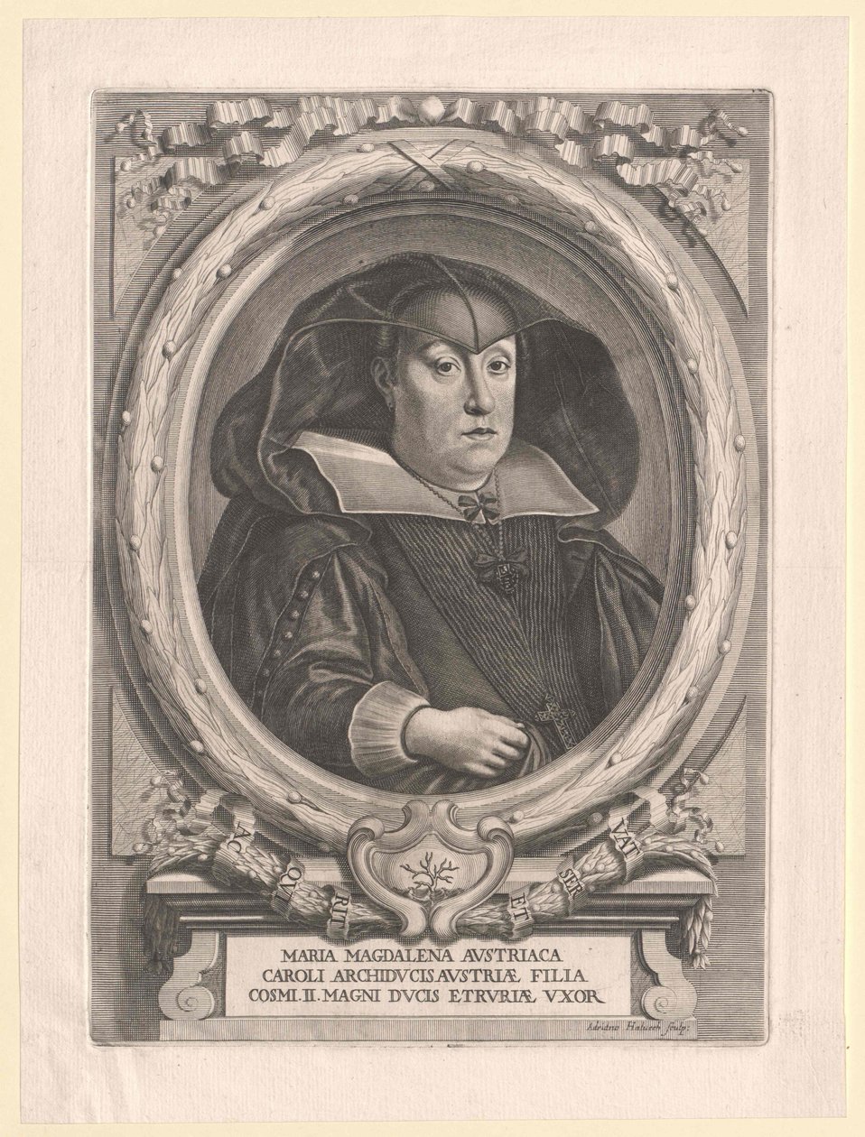 Itävallan arkkiherttuatar Maria Magdaleena tekijältä Artist Unknown
