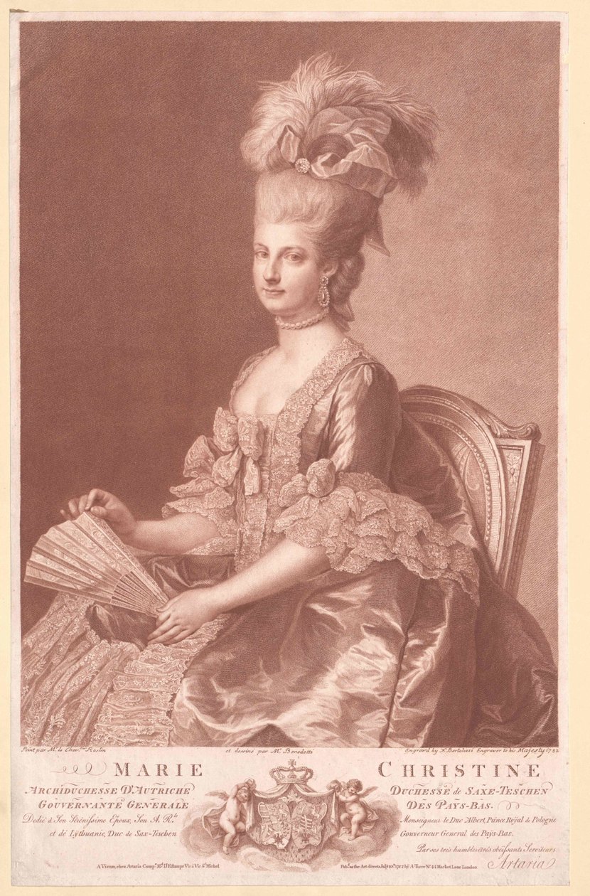 Itävallan arkkiherttuatar Marie Christine tekijältä Artist Unknown