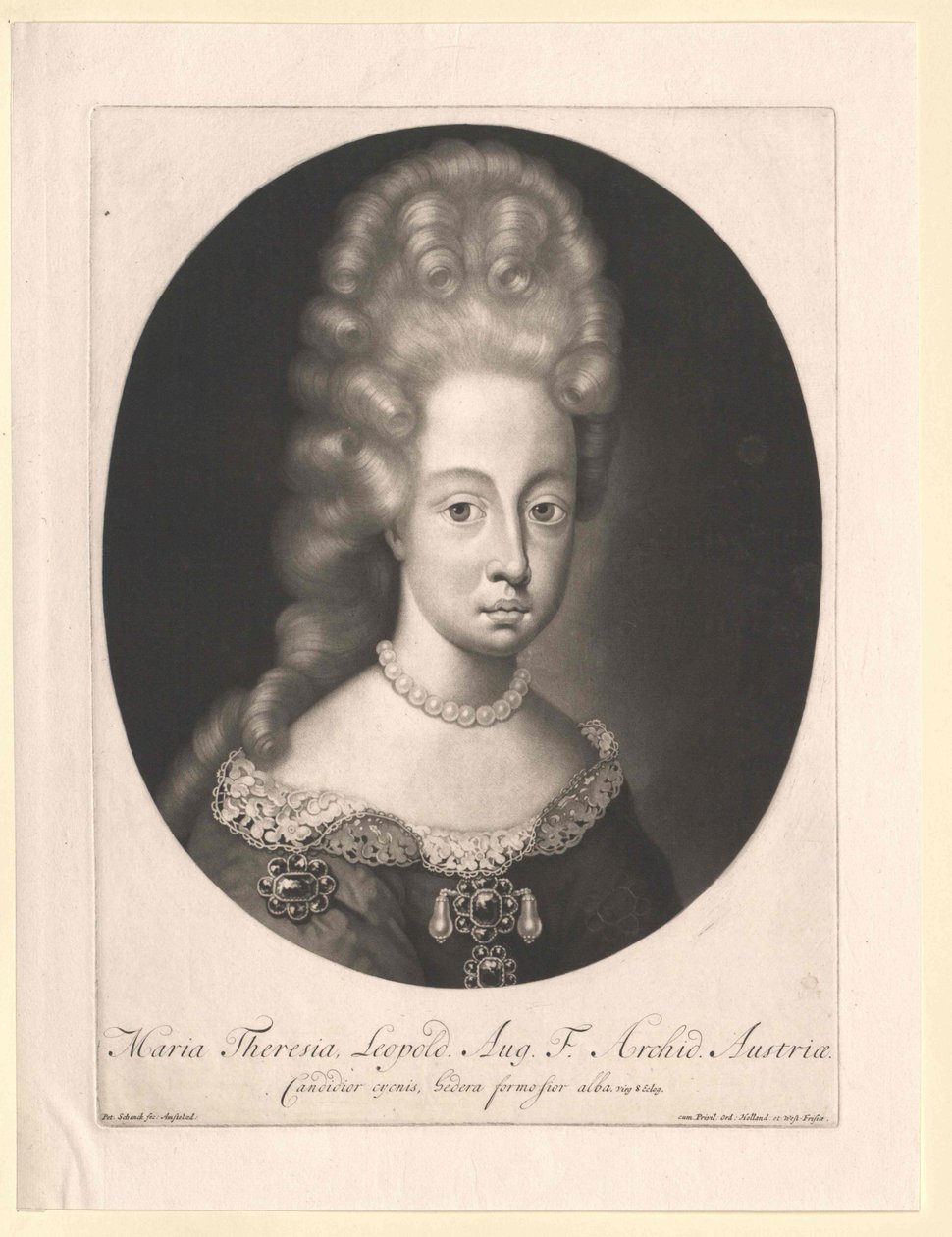 Itävallan arkkiherttuatar Therese tekijältä Artist Unknown