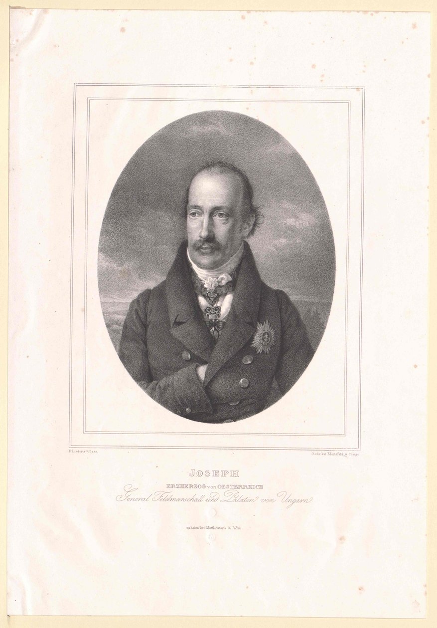 Itävallan arkkiherttua Joseph tekijältä Artist Unknown