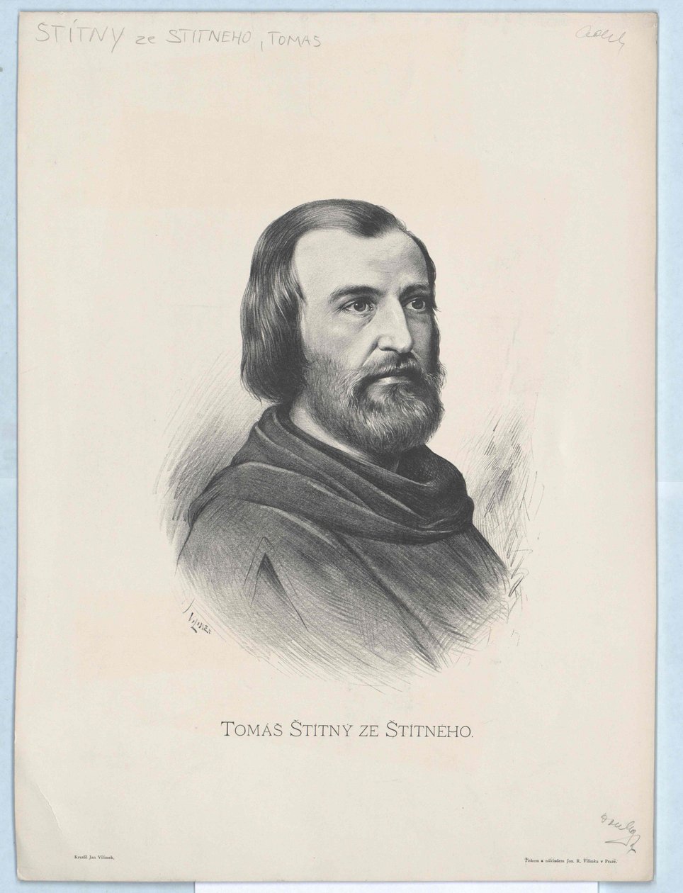 Itävallan arkkiherttua Tomas Sititny ze Sitetneho (tulosta) tekijältä Artist Unknown