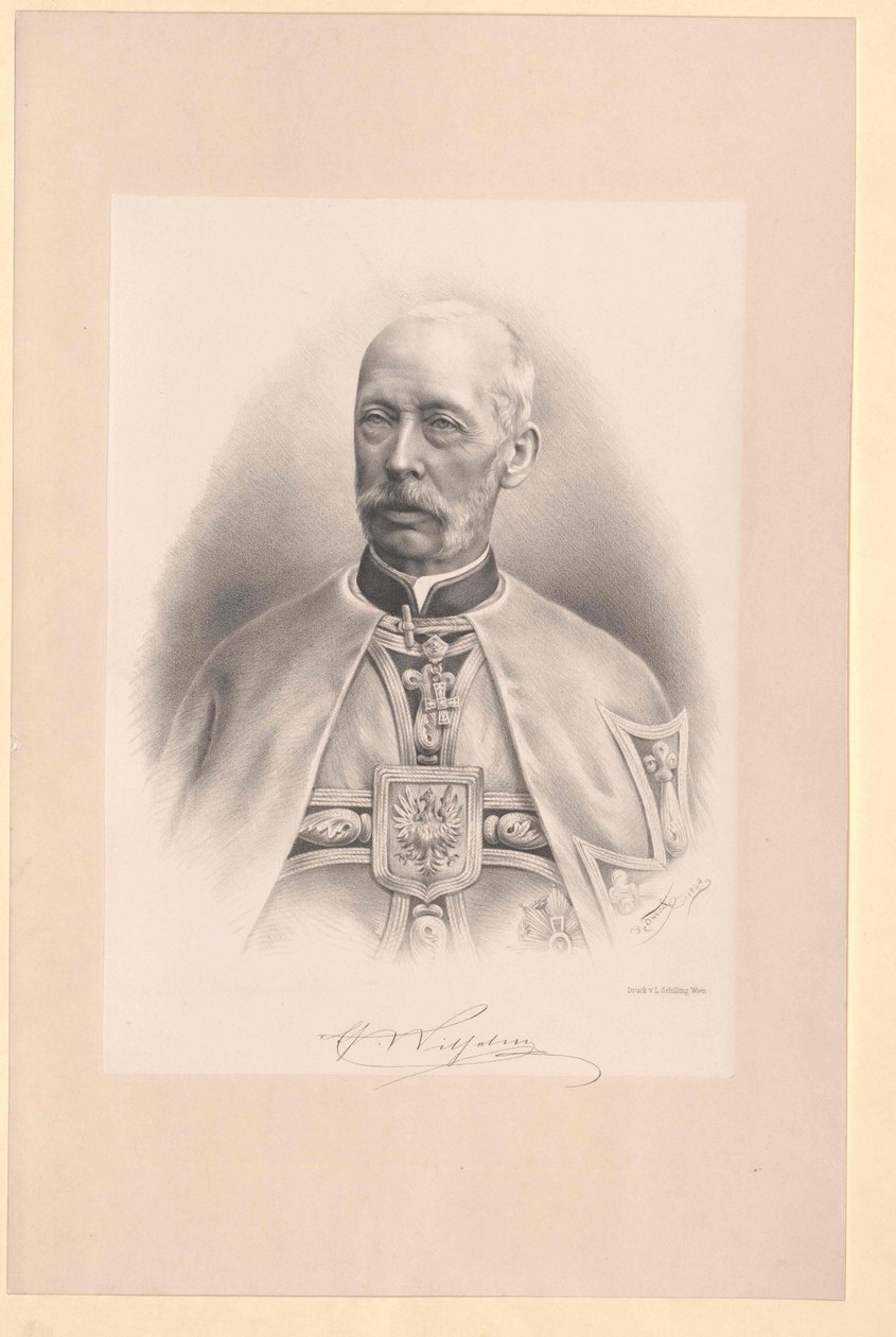 Itävallan arkkiherttua Wilhelm (tulosta) tekijältä Artist Unknown