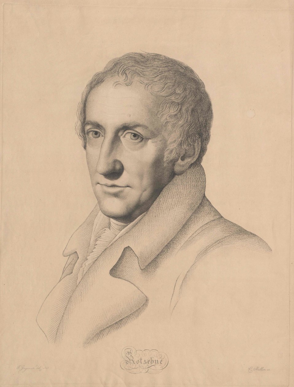August Kotzebue (tulosta) tekijältä Artist Unknown