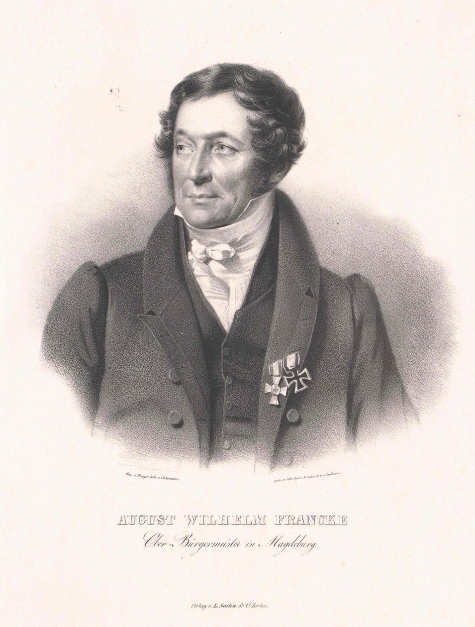 August Wilhelm Francke (painettu) tekijältä Artist Unknown