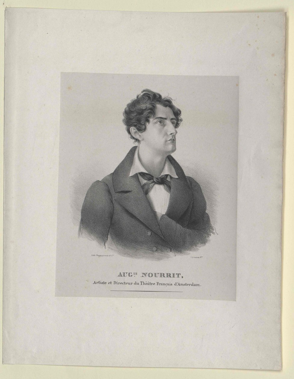 Auguste Nourrit (painettu) tekijältä Artist Unknown