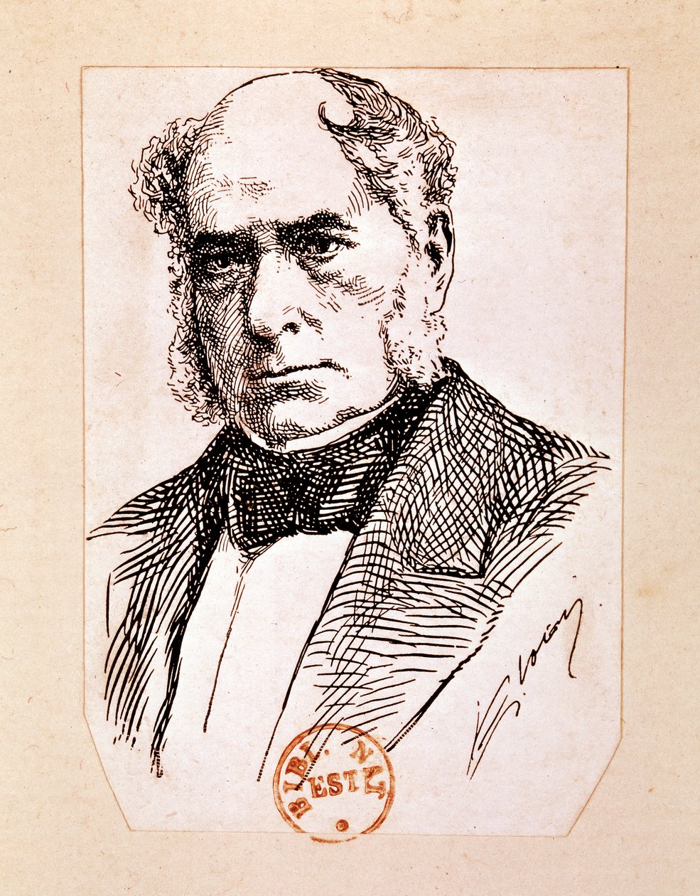 BESSEMER Sir Henry, englantilainen keksijä ja insinööri (piirustus) tekijältä Artist Unknown